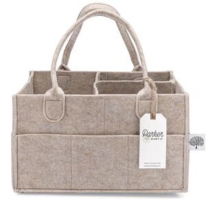 Baby Diaper Caddy - Nursery Storage Bin and Car Organizer for Diapers and wipes